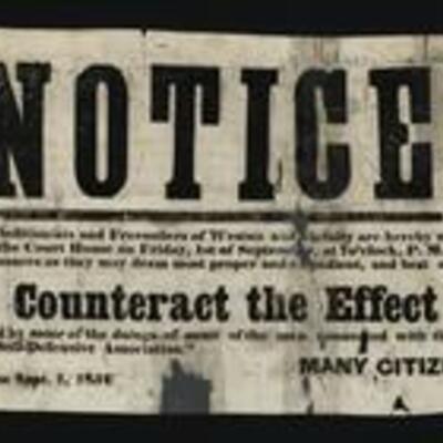Notice! to Abolitionists and Freesoilers of Weston