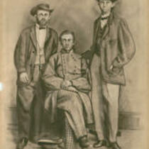 Fletcher Taylor with Frank and Jesse James